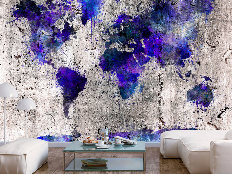 Wall Mural World Map: Ink Blots 108459 additionalImage 2