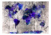 Wall Mural World Map: Ink Blots 108459