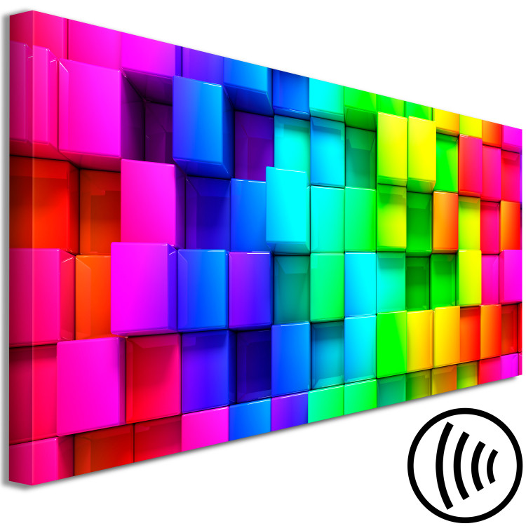 Canvas Art Print Colourful Cubes (1 Part) Narrow 113759 additionalImage 6