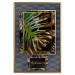 Poster Gilded Monstera - Composition with a tropical plant on a dark background 114359 additionalThumb 16