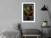 Poster Gilded Monstera - Composition with a tropical plant on a dark background 114359 additionalThumb 2