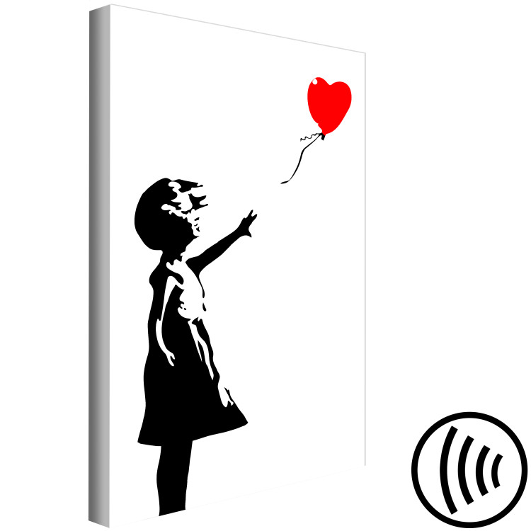 Canvas Print Little Girl with a Balloon (1 Part) Vertical 114559 additionalImage 6