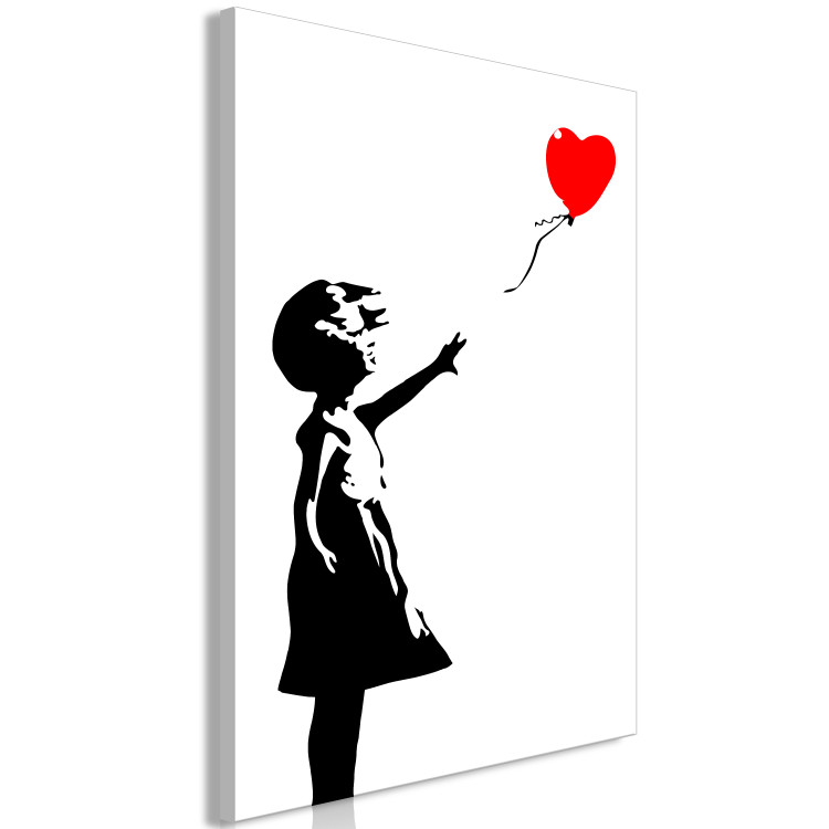 Canvas Print Little Girl with a Balloon (1 Part) Vertical 114559 additionalImage 2