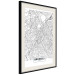 Wall Poster Map of Brussels - black and white map of one of the cities in Belgium with labels 116359 additionalThumb 4
