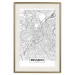 Wall Poster Map of Brussels - black and white map of one of the cities in Belgium with labels 116359 additionalThumb 19