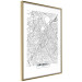 Wall Poster Map of Brussels - black and white map of one of the cities in Belgium with labels 116359 additionalThumb 5