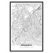 Wall Poster Map of Brussels - black and white map of one of the cities in Belgium with labels 116359 additionalThumb 18