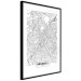 Wall Poster Map of Brussels - black and white map of one of the cities in Belgium with labels 116359 additionalThumb 3