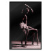 Wall Poster Ballet in the Sand - silhouette of dancing people on a black background 117159 additionalThumb 24