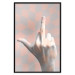 Poster F*ck you! - gray-pink composition with a hand in a geometric pattern 117559 additionalThumb 24
