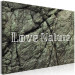 Canvas Print Love Nature - an inscription in English on a stone background 117759 additionalThumb 2