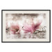 Poster Magnolia Memory - vintage botanical composition with light flowers 118259 additionalThumb 18