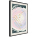 Wall Poster Gravity - artistic circle pattern with a yellow wave on a green background 122659 additionalThumb 3