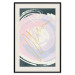 Wall Poster Gravity - artistic circle pattern with a yellow wave on a green background 122659 additionalThumb 18