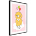 Poster Sky Piggy - yellow animal with balloons and English texts 122759 additionalThumb 13