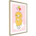 Poster Sky Piggy - yellow animal with balloons and English texts 122759 additionalThumb 8
