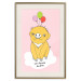 Poster Sky Piggy - yellow animal with balloons and English texts 122759 additionalThumb 19