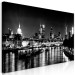 Canvas Print London Lights (1 Part) Black and White 123659 additionalThumb 2