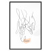 Wall Poster Entangled Feeling - line art of holding hands and English text 125359 additionalThumb 15