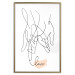 Wall Poster Entangled Feeling - line art of holding hands and English text 125359 additionalThumb 20