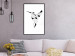 Poster Graceful Dancer - black bird with geometric figures on a white background 125459 additionalThumb 4
