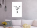 Poster Graceful Dancer - black bird with geometric figures on a white background 125459 additionalThumb 5