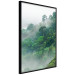 Poster Juicy Forest - tropical green trees in a mountain range during mist 125759 additionalThumb 10