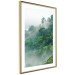 Poster Juicy Forest - tropical green trees in a mountain range during mist 125759 additionalThumb 8
