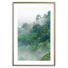 Poster Juicy Forest - tropical green trees in a mountain range during mist 125759 additionalThumb 20