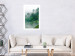 Poster Juicy Forest - tropical green trees in a mountain range during mist 125759 additionalThumb 2
