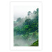 Poster Juicy Forest - tropical green trees in a mountain range during mist 125759 additionalThumb 16