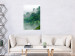 Poster Juicy Forest - tropical green trees in a mountain range during mist 125759 additionalThumb 25