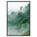 Poster Juicy Forest - tropical green trees in a mountain range during mist 125759 additionalThumb 15