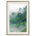 Poster Juicy Forest - tropical green trees in a mountain range during mist 125759 additionalThumb 26