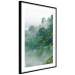 Poster Juicy Forest - tropical green trees in a mountain range during mist 125759 additionalThumb 11