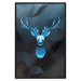 Poster Icy Deer - deer head against abstract figures 126659 additionalThumb 18