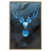 Poster Icy Deer - deer head against abstract figures 126659 additionalThumb 21