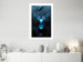 Poster Icy Deer - deer head against abstract figures 126659 additionalThumb 3