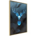 Poster Icy Deer - deer head against abstract figures 126659 additionalThumb 12