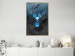 Poster Icy Deer - deer head against abstract figures 126659 additionalThumb 7