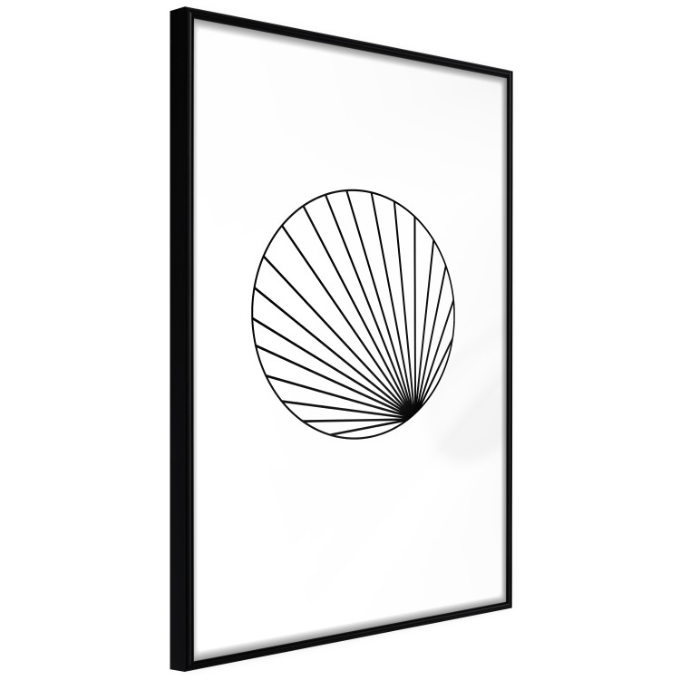 Poster Abstract Circle - black line art of abstract circle on white background 127959 additionalImage 12