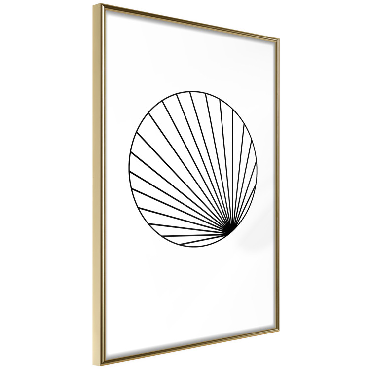 Poster Abstract Circle - black line art of abstract circle on white background 127959 additionalImage 11