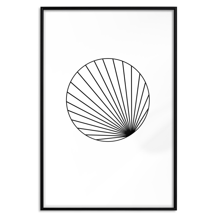Poster Abstract Circle - black line art of abstract circle on white background 127959 additionalImage 15