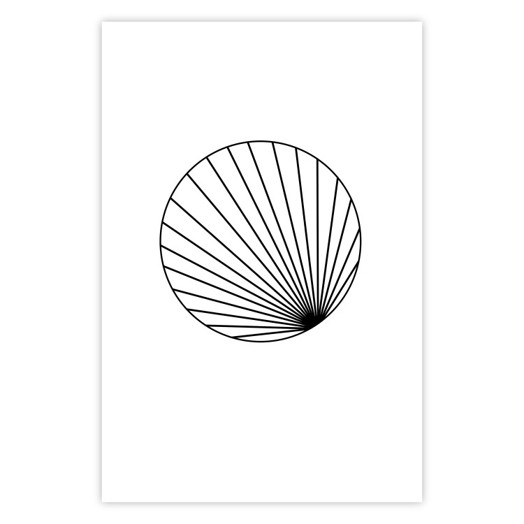 Poster Abstract Circle - black line art of abstract circle on white background 127959 additionalImage 19