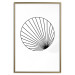Poster Abstract Circle - black line art of abstract circle on white background 127959 additionalThumb 17