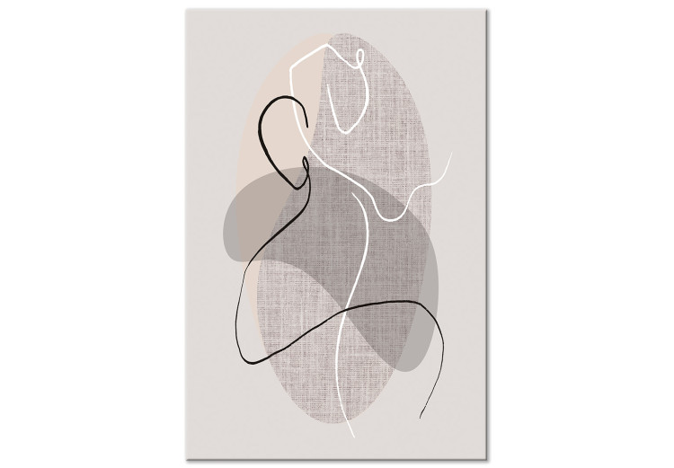 Canvas Art Print Dance Sensations (1-part) vertical - abstraction on a light background 128059