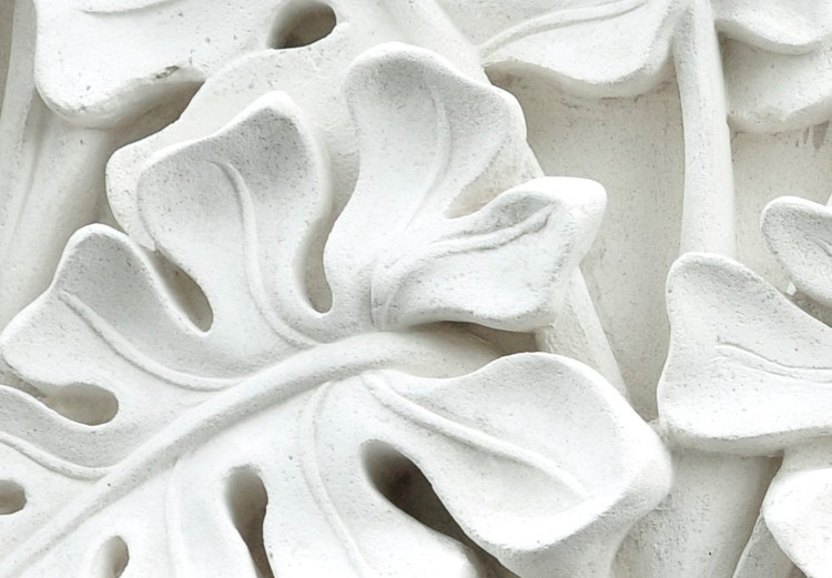 Canvas Alabaster Garden (1-part) wide - abstract white ornaments 128759 additionalImage 4