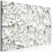 Canvas Alabaster Garden (1-part) wide - abstract white ornaments 128759 additionalThumb 2