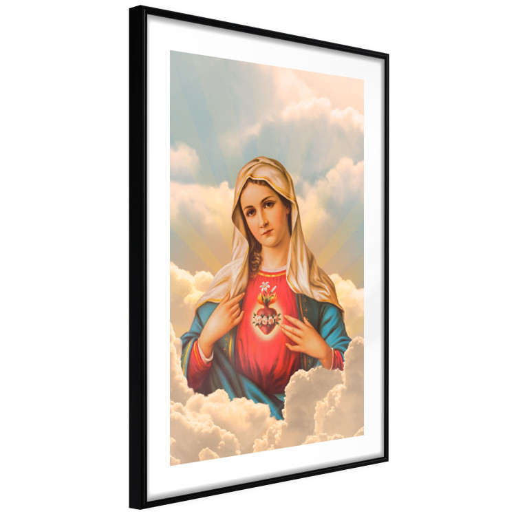Poster Mary - sacred composition with the figure of a holy woman against a cloud backdrop 129359 additionalImage 6