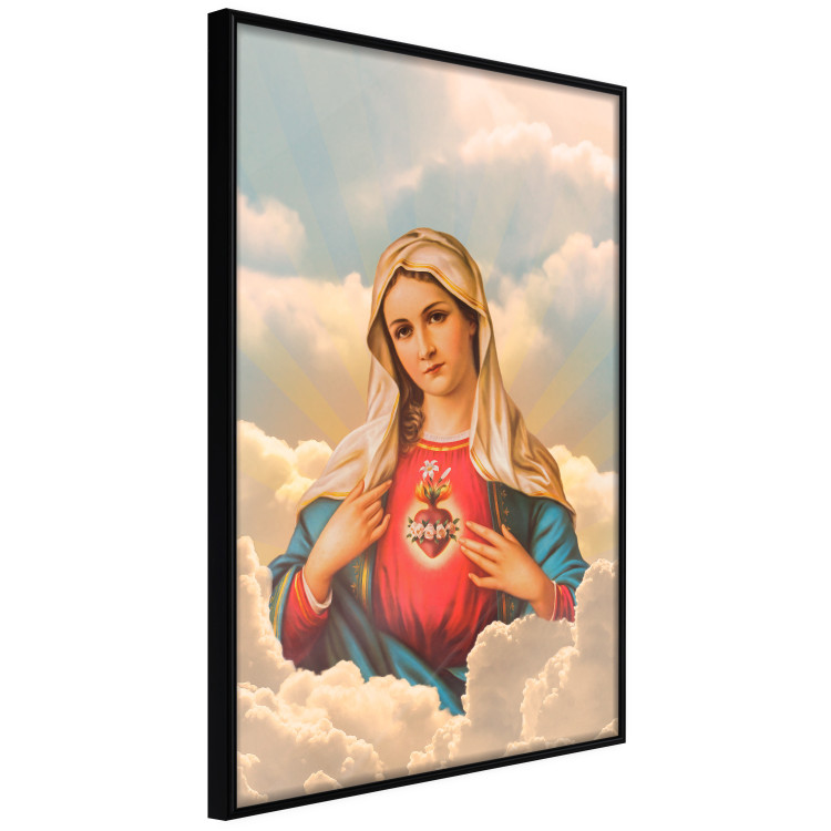 Poster Mary - sacred composition with the figure of a holy woman against a cloud backdrop 129359 additionalImage 11